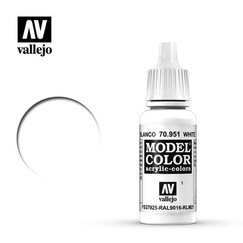 VALLEJO MODEL COLOR WHITE 17ML AV70951