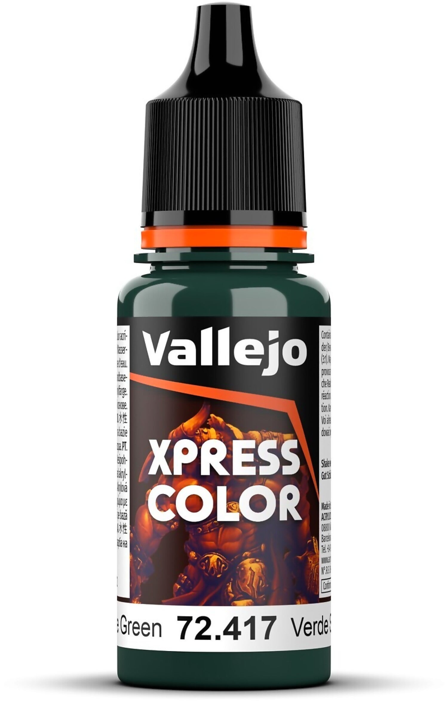 VALLEJO GAME COLOUR 72417 XPRESS COLOR SNAKE GREEN 18ML ACRYLIC PAINT - NEW FORMULATION
