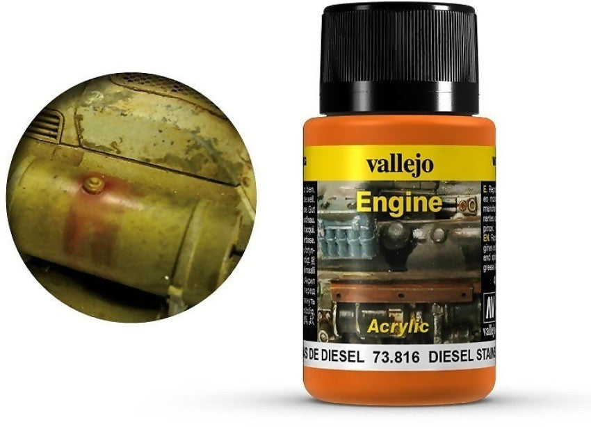VALLEJO WEATHERING EFFECTS DIESEL STAINS 40ML