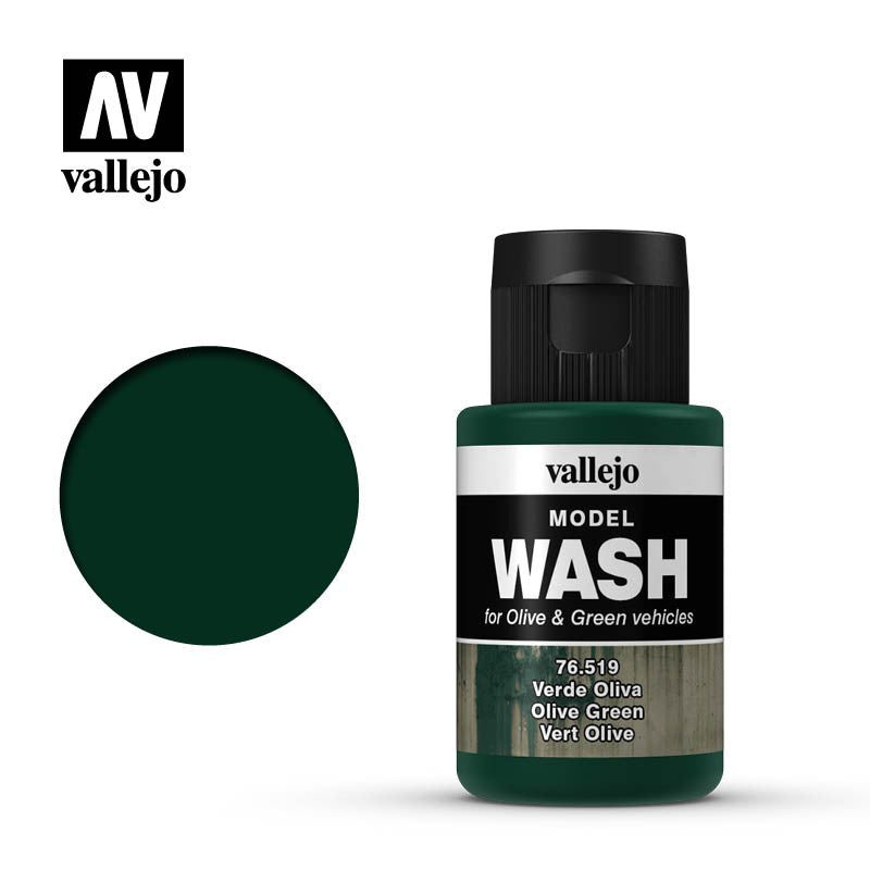 VALLEJO MODEL WASH OLIVE GREEN 76519 35ML