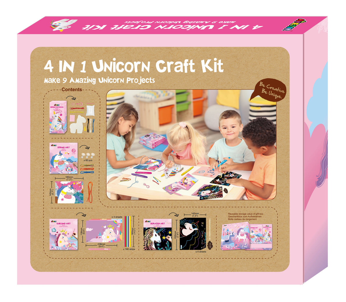 Avenir - 4 In 1 Unicorn Craft Kit