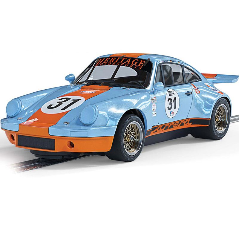 Scalextric - C4304 Porsche 911 Carrera RSR 3 0 Gulf Edition slot car also suits Carrera