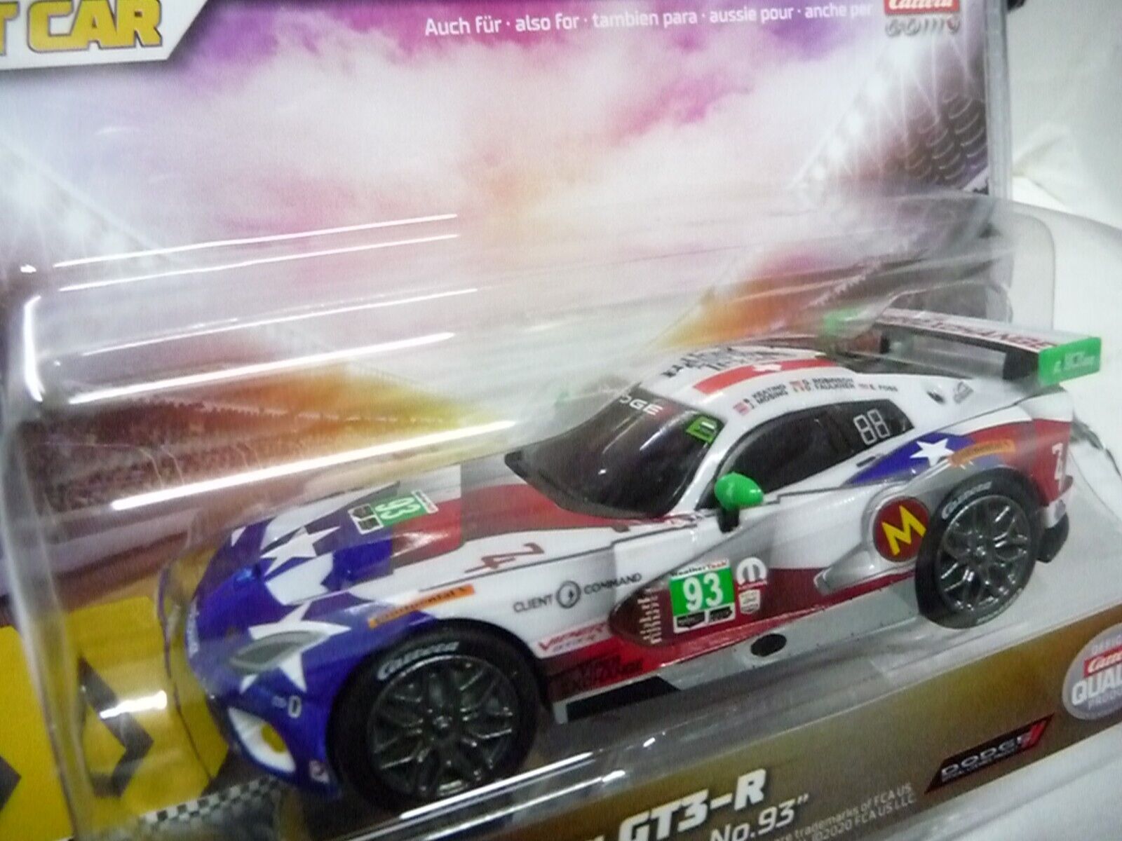 Carrera - Go SRT Viper GT-3 Ben Keating Team, No93 Scale 1:43