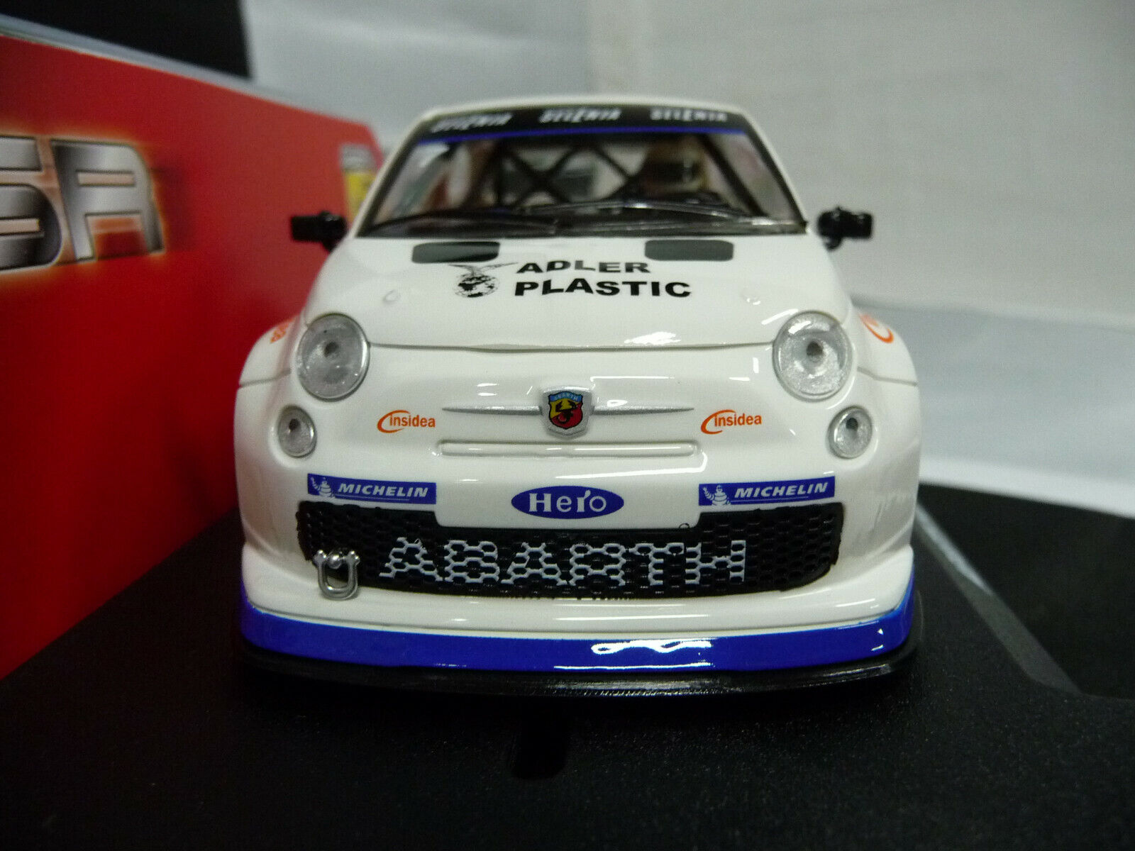 NSR - 1:32 0040SW Abarth 500 Assetto Corse Selenia No7 slot car also suits scalextric/carrera