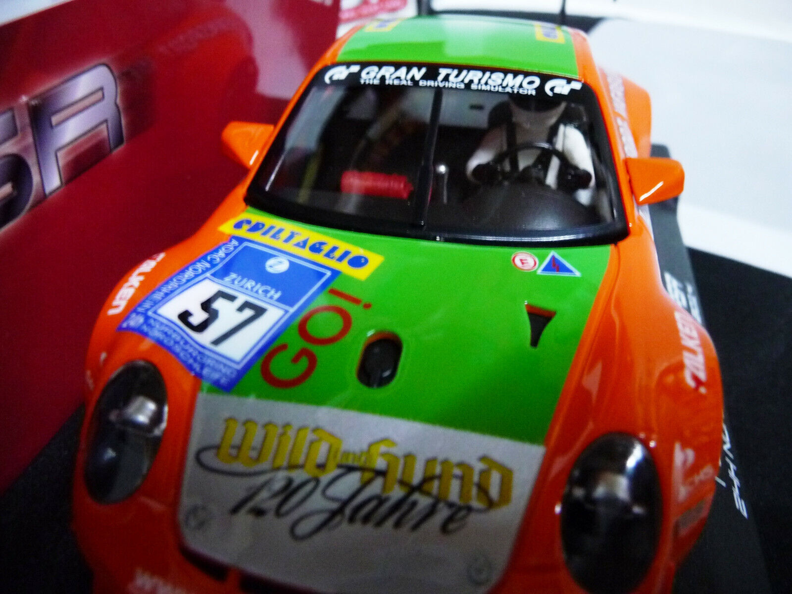 NSR - 1:32 0110AW Porsche 997 RSR N/Berg 2014 24H No.57 slot car also suits scalextric/carrera