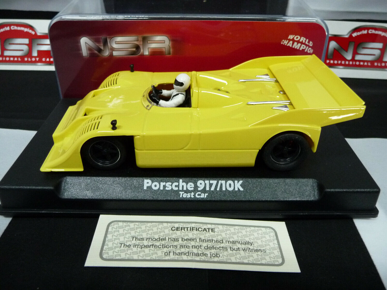 NSR - 1:32 0176SW Porsche 917/10K Yellow Test Car slot car also suits scalextr/carrera