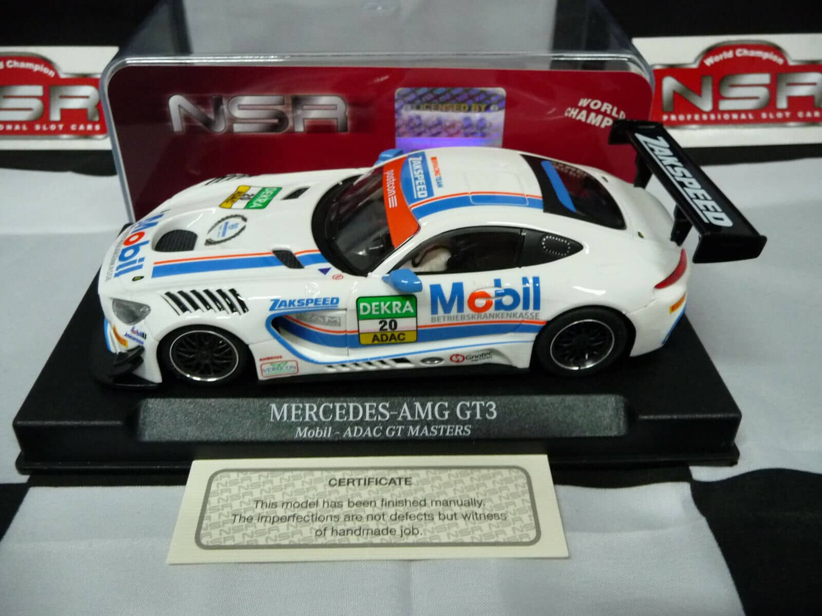NSR - 1:32 0189AW Mercedes-AMG GT3 Mobil ADAC GT MASTERS No20 slot car also suits scalex/carrera