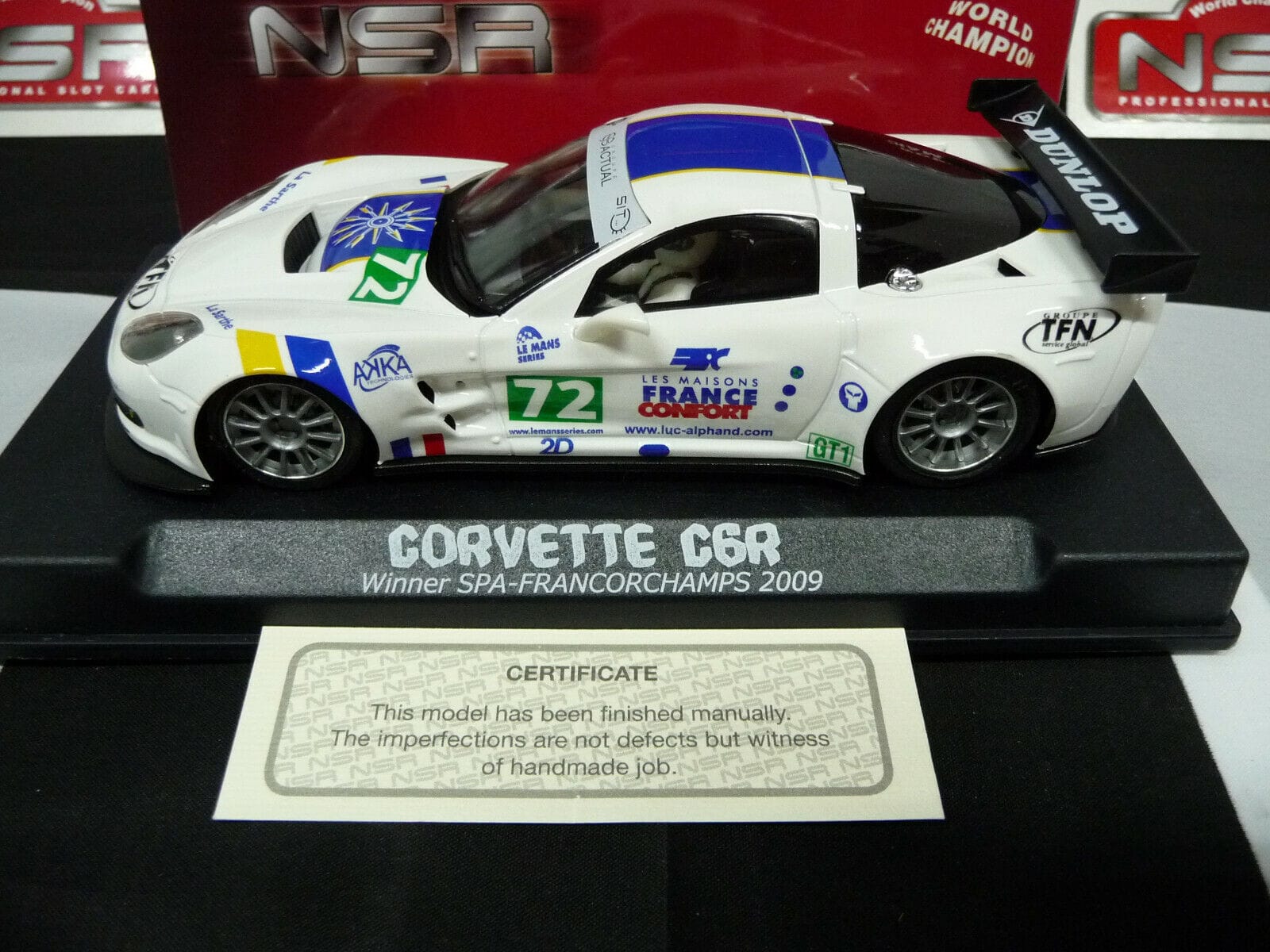 NSR - 1:32 1181AW Corvette C6R Luc Alphand Adventures No.72 scalextric/carrera