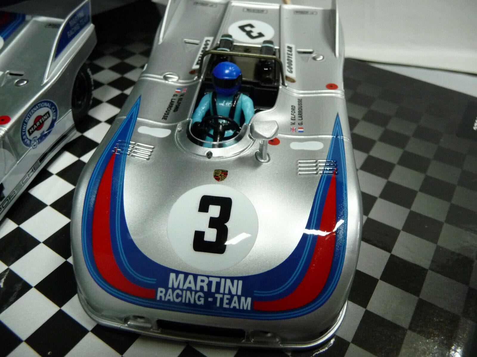 NSR - 1:32 SET10 Porsche 908/3 1000km Nurburgring 71 Martini slot car also suits Scalex/Carrera