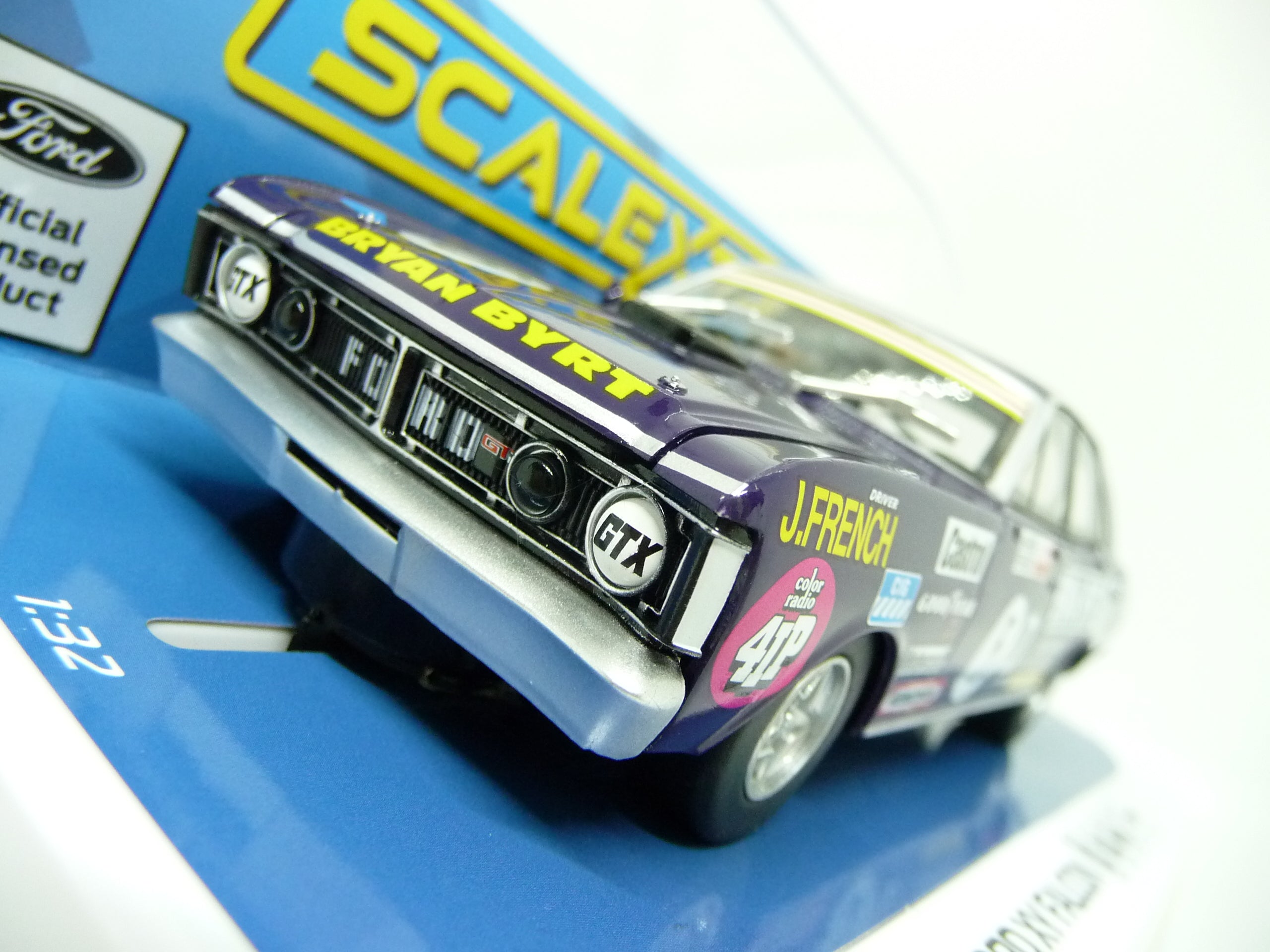 Scalextric - C4263 1:32 Ford XY Falcon 1972 Bathurst Bryan Byrt Ford slot car also suits Carrera