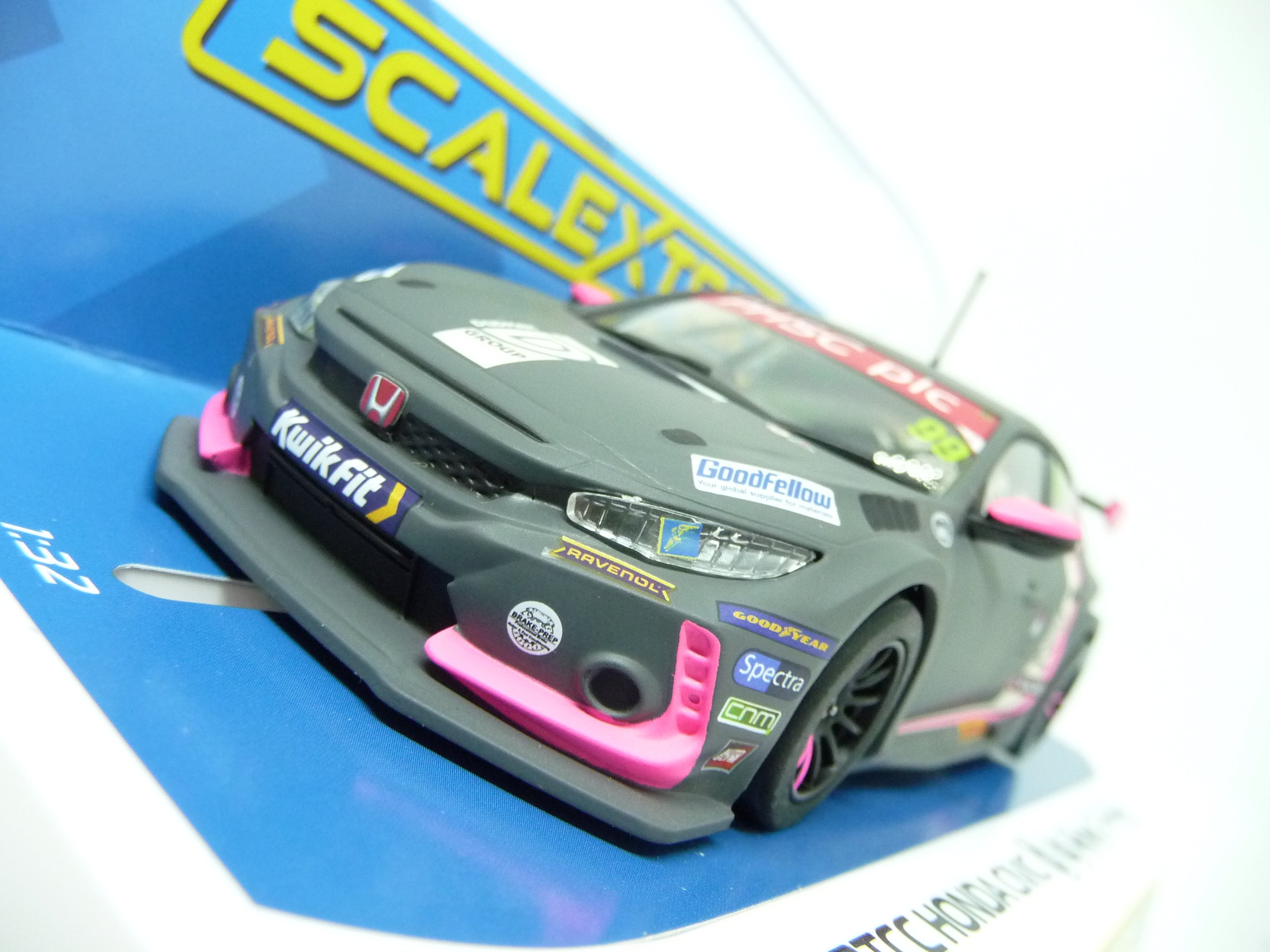 Scalextric - C4317 Honda Civic Type R BTCC 2021 Jade Edwards slot car also suits Carrera