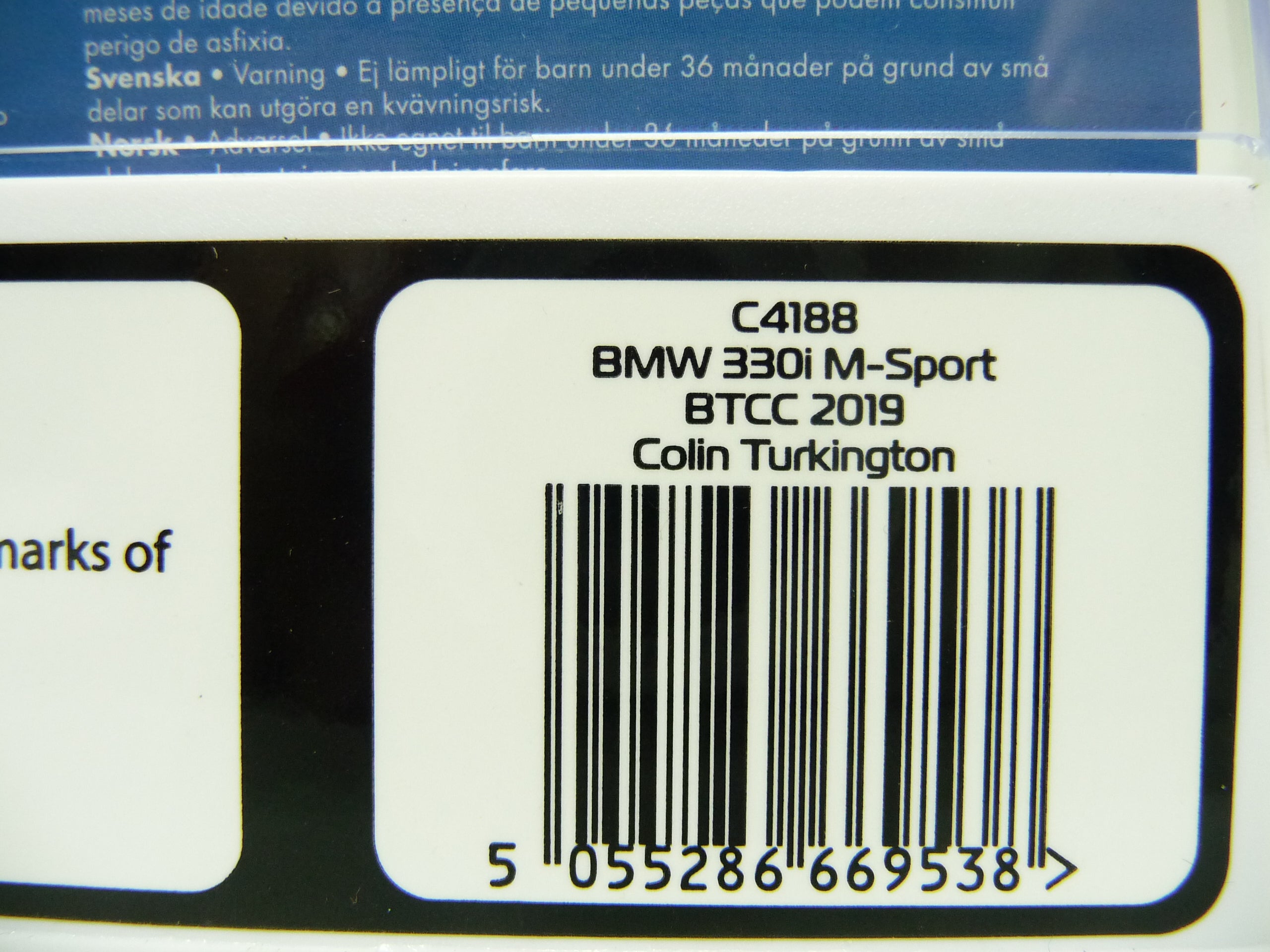 Scalextric - C4188 1:32 BMW 330i M-Sport BTCC 2019 Colin Turkington