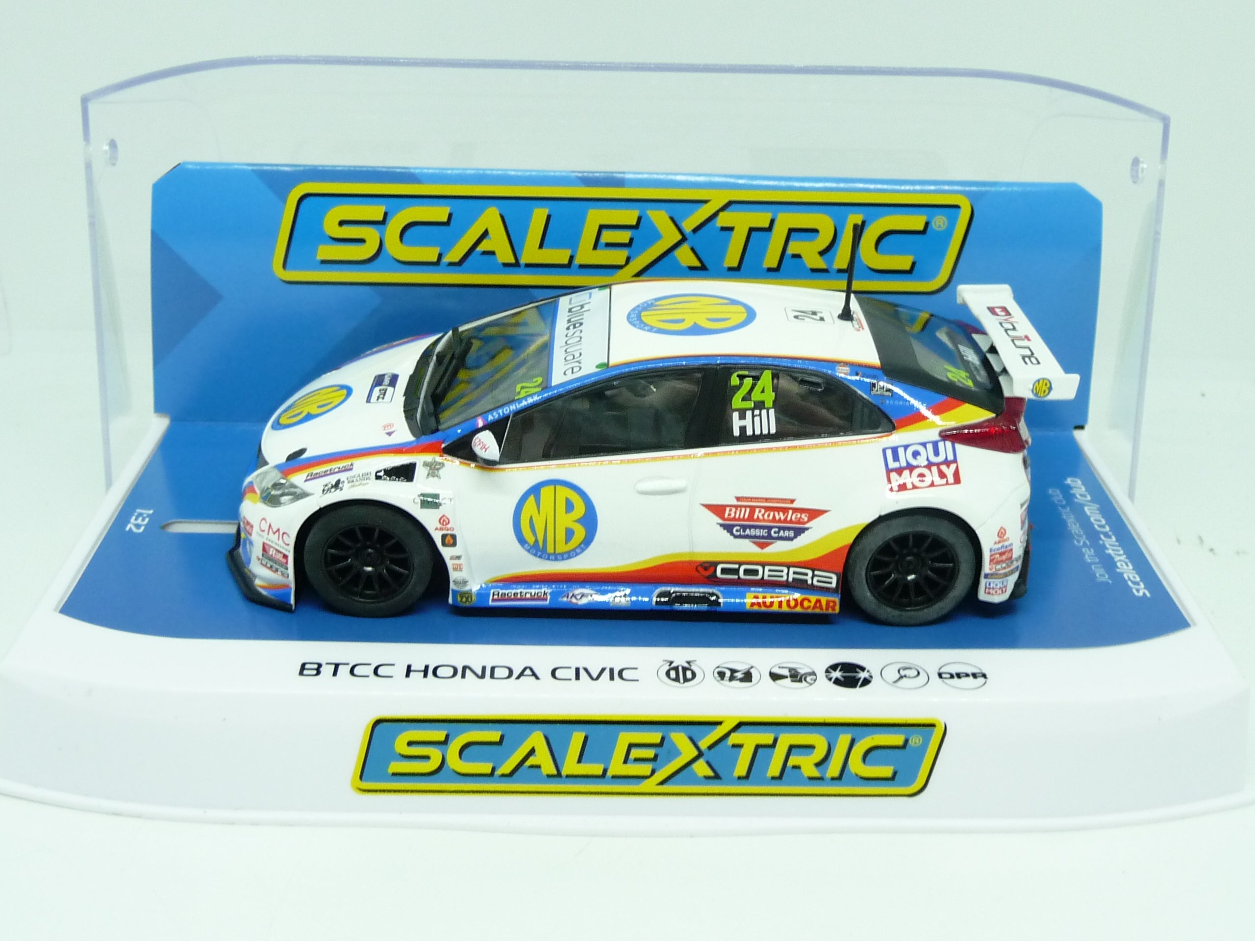 Scalextric - C4210 1:32 BTCC Honda Civic Type R NGTC No24 Jake Hill Slot car