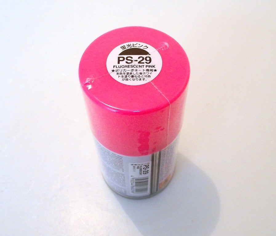 PS-29   TAMIYA POLYCARBONATE SPRAY PAINT FLUOR PINK