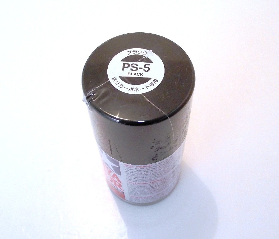 PS-5  TAMIYA POLYCARBONATE SPRAY PAINT  BLACK