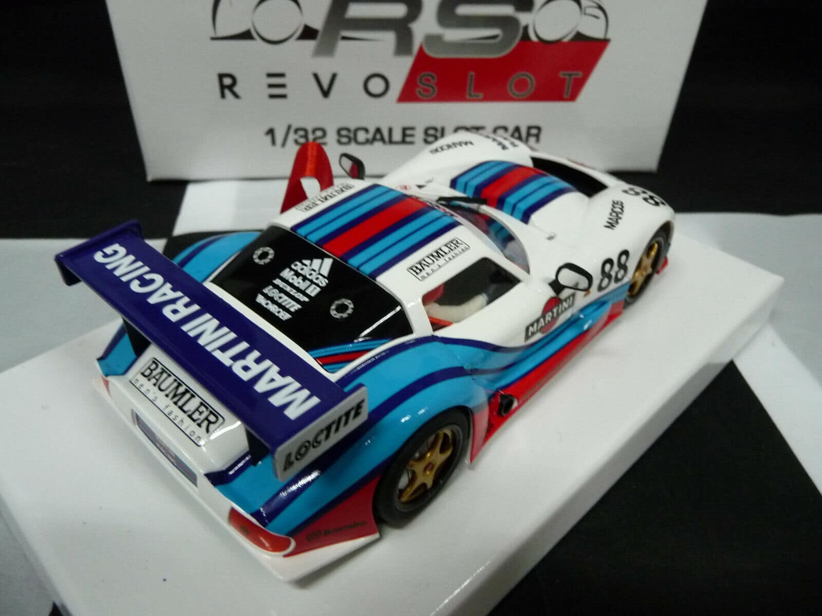 Revoslot - 1:32 RS0071 Marcos Martini Racing White No88 slot car also suits Scalextric/Carrera
