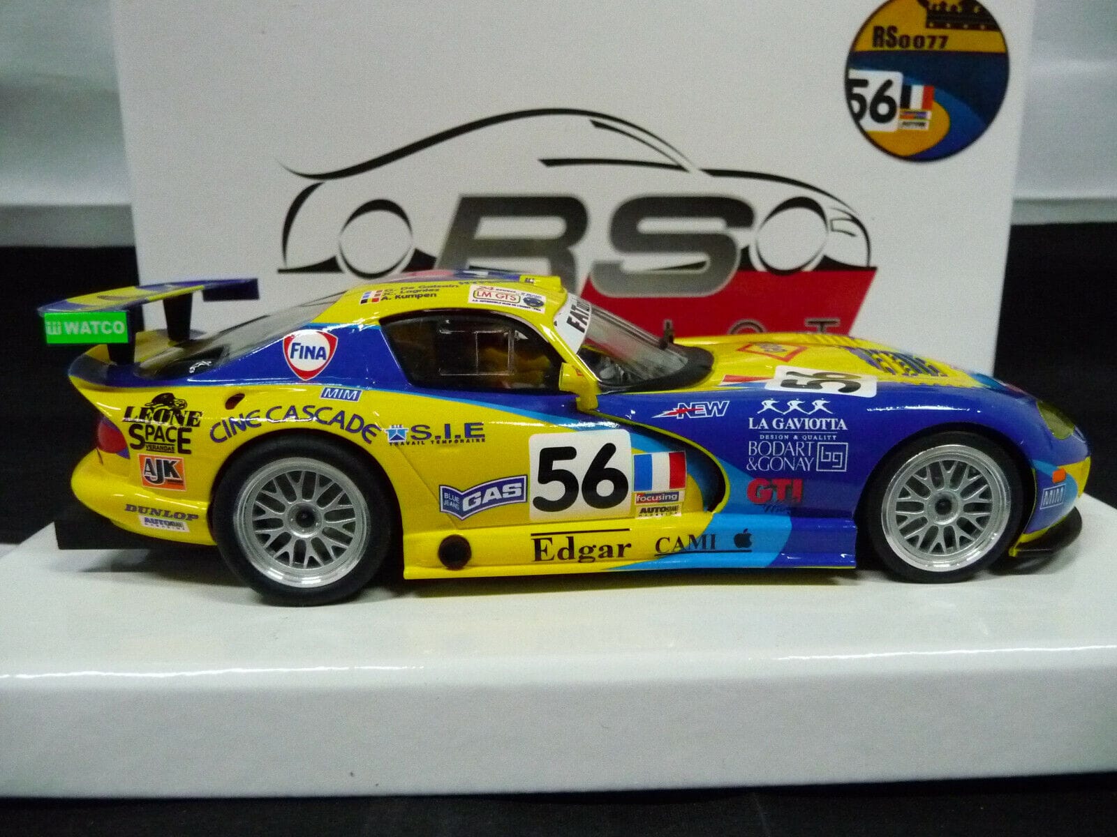 Revoslot - 1:32 RS0077 Dodge Viper No56 slot car also suits Scalextric/Carrera