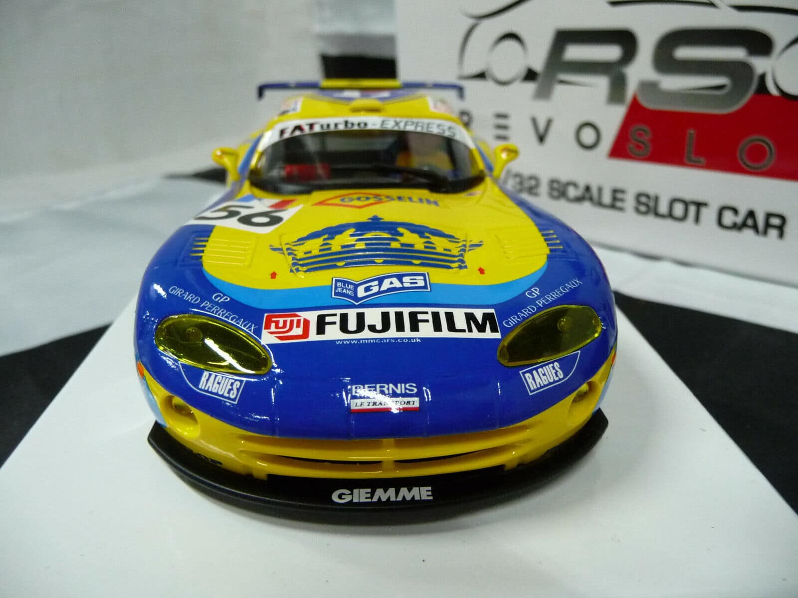 Revoslot - 1:32 RS0077 Dodge Viper No56 slot car also suits Scalextric/Carrera