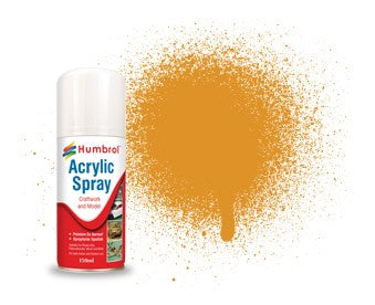 054 HUMBROL ACRYLIC SPRAY PAINT    BRASS 150ML