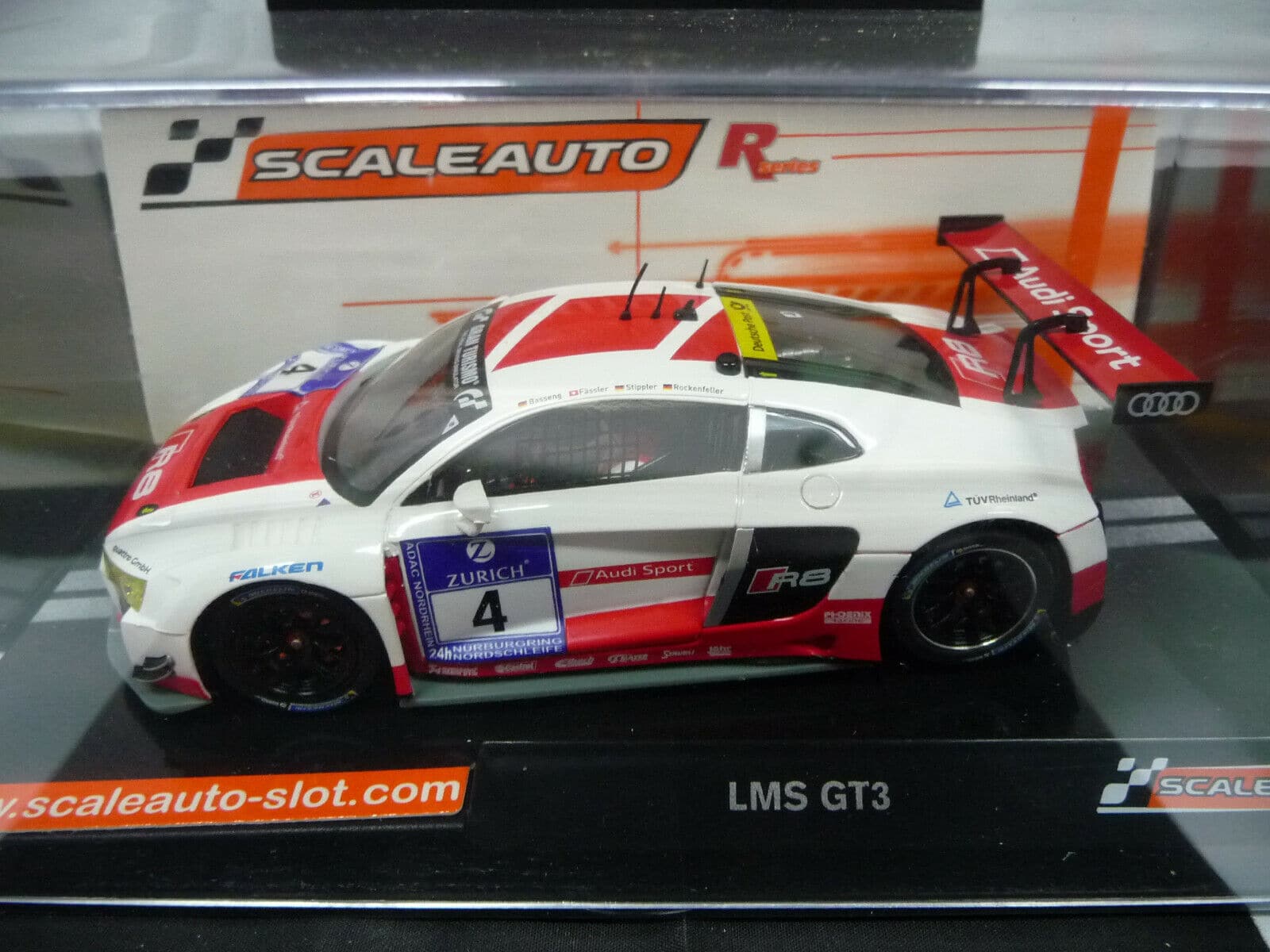 Scaleauto - 1:32 SC6174R Audi LMS GT3 N/burg 15 Team Phoenix slot car also suits Scalextric & Carrera