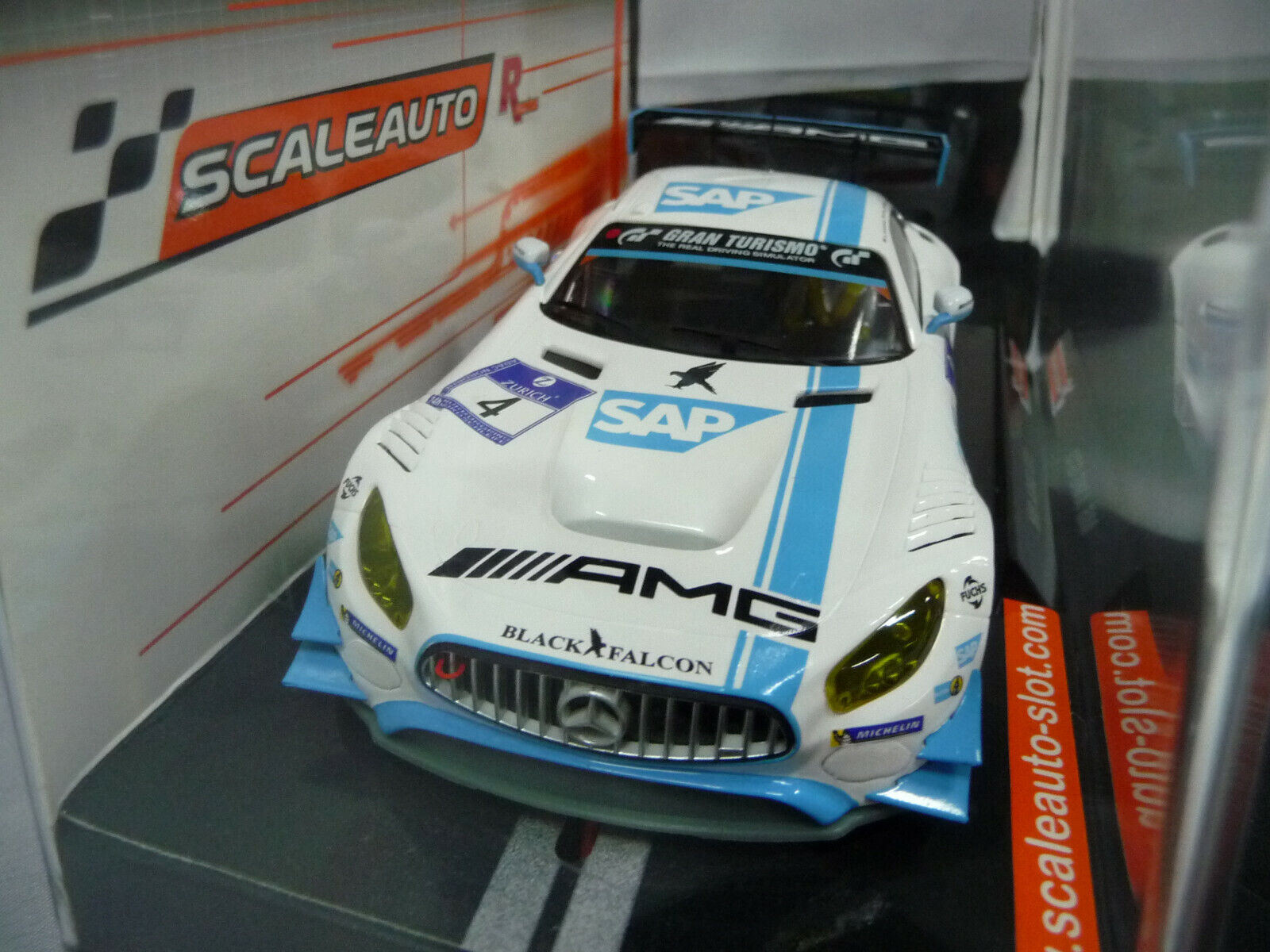 Scaleauto - 1:32 SC6219R Mercedes AMG GT3 N/burg 16 1st No4 also Suits Scalextric & Carrera