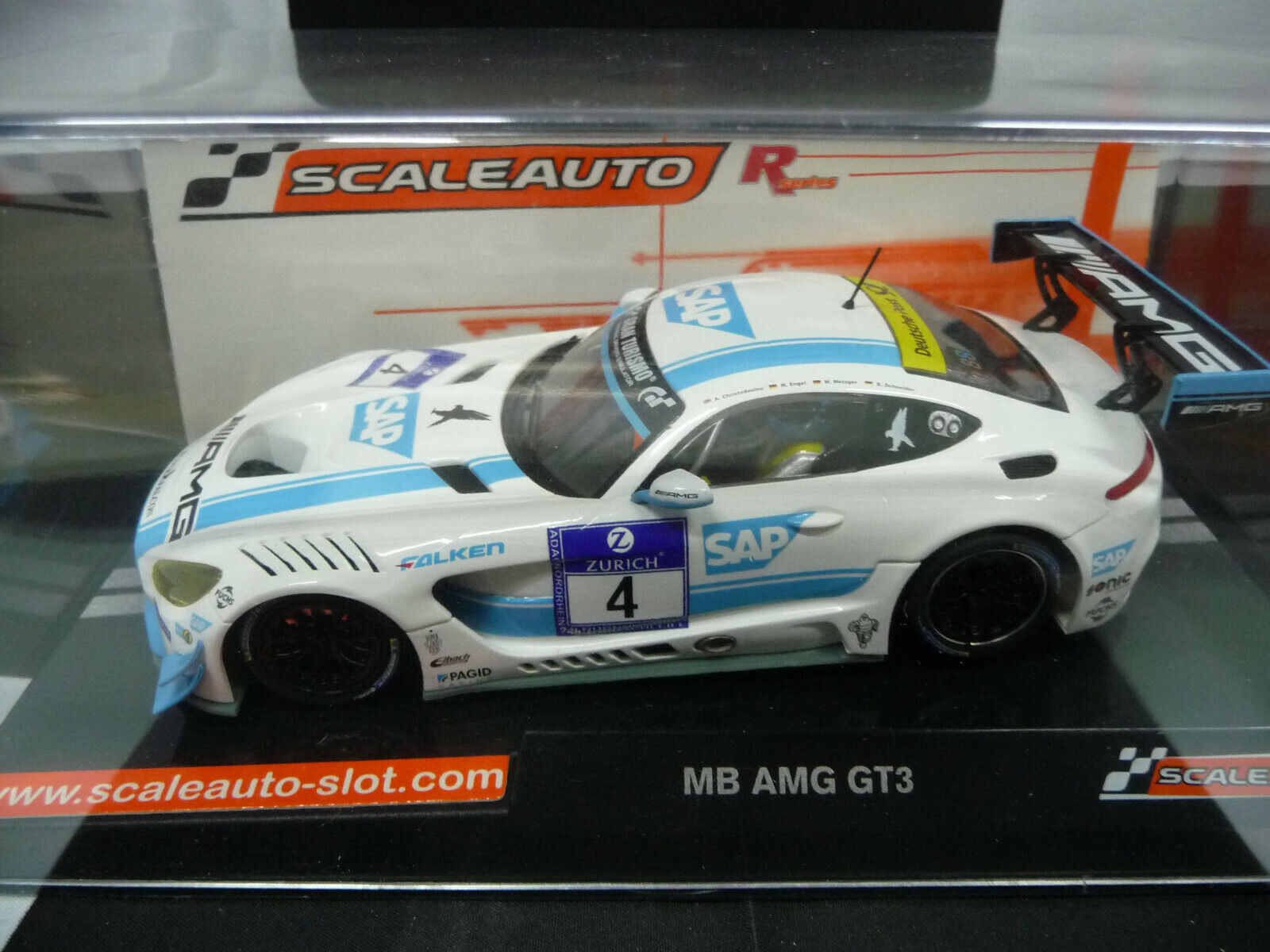 Scaleauto - 1:32 SC6219R Mercedes AMG GT3 N/burg 16 1st No4 also Suits Scalextric & Carrera