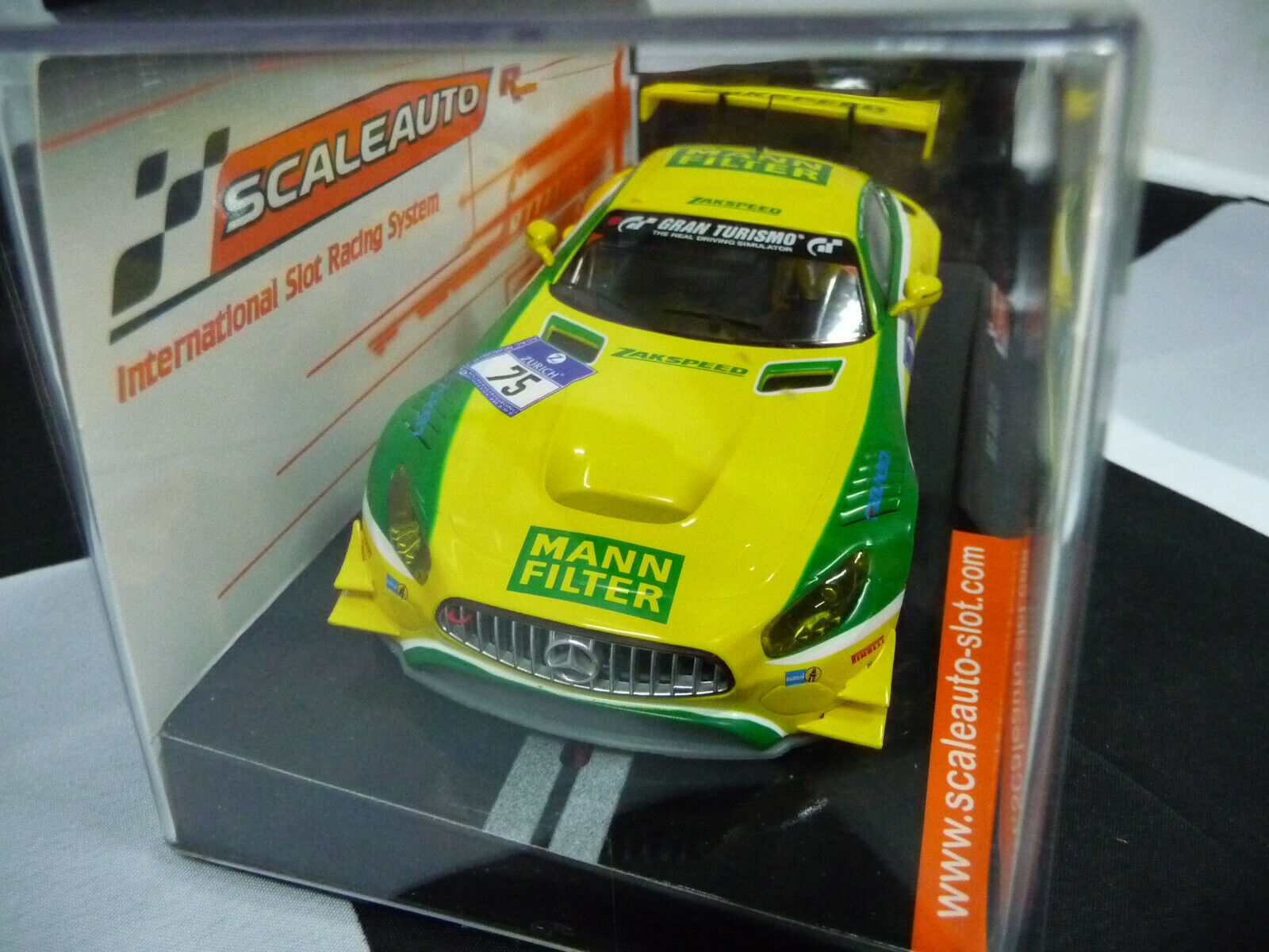 Scaleauto - 1:32 SC6229R Mercedes AMG GT3 N/burg 16 6th No75 - Suits Scalextric & Carrera