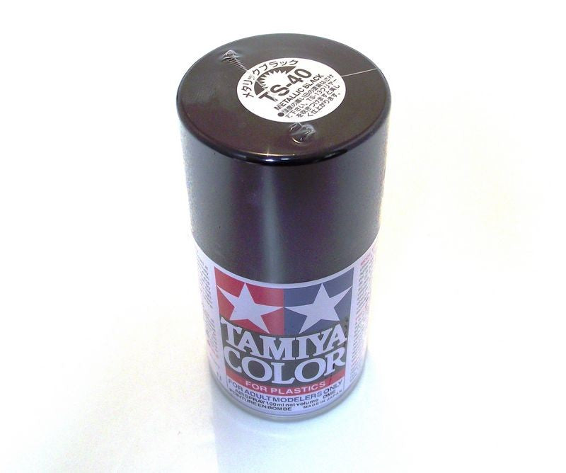 TS-40   TAMIYA ACRYLIC SPRAY PAINT  METALLIC BLACK