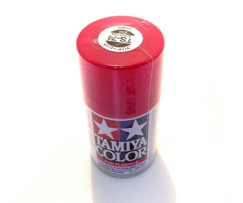 TS-74   TAMIYA ACRYLIC SPRAY PAINT  CLEAR RED