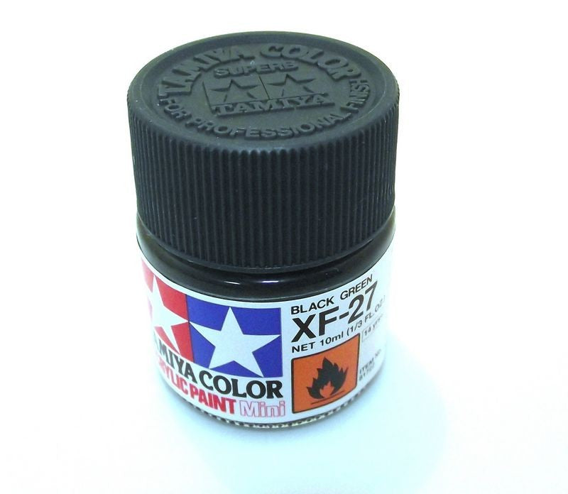 XF-27   TAMIYA ACRYLIC PAINT FLAT BLACK GREEN