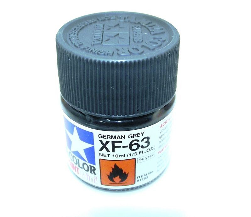 XF-63   TAMIYA ACRYLIC PAINT FLAT GERMAN GREY