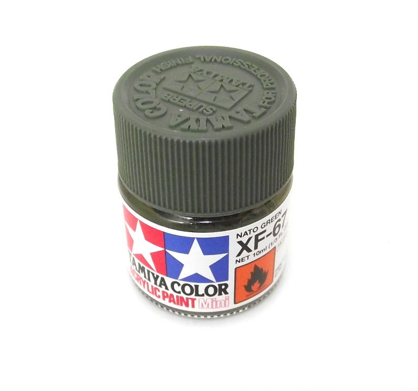 XF-67   TAMIYA ACRYLIC PAINT FLAT NATO GREEN